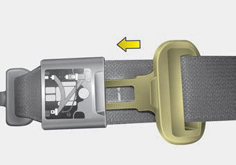 Kia Carnival: Seat belt restraint system Kia Carnival: Seat belt restraint system.