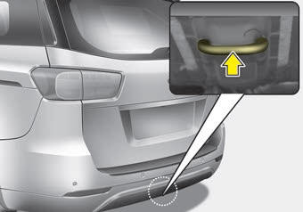 Kia Carnival: Emergency towing Kia Carnival: Emergency towing. Rear