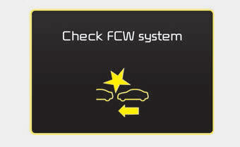 Kia Carnival: FCWS Operation Kia Carnival: FCWS Operation. Warning message