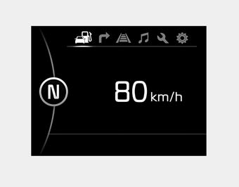 Kia Carnival: Digital speedometer Kia Carnival: Digital speedometer. Type B, C