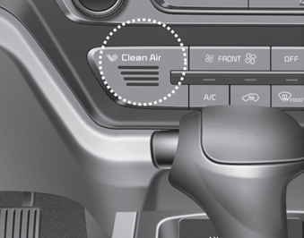 Kia Carnival: Clean air Kia Carnival: Clean air. When the ignition switch is in the ON position, the clean air function turns