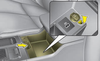 Kia Carnival: Power outlet Kia Carnival: Power outlet. Front