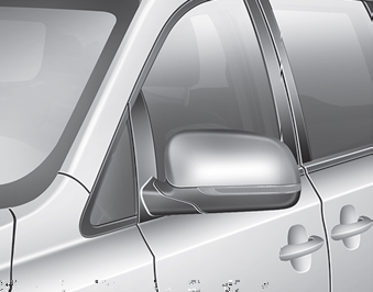 Kia Carnival: Side repeater lamp replacement Kia Carnival: Side repeater lamp replacement. If the light bulb does not operate,have the vehicle checked by an authorized