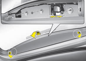 Kia Carnival: High mounted stop lamp replacement Kia Carnival: High mounted stop lamp replacement.