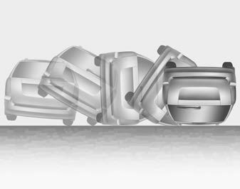 Kia Carnival: Curtain air bag Kia Carnival: Curtain air bag. • Front air bags may not inflate in all rollover accidents where the SRSCM indicates