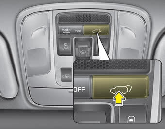 Kia Carnival: Power tailgate operation Kia Carnival: Power tailgate operation.