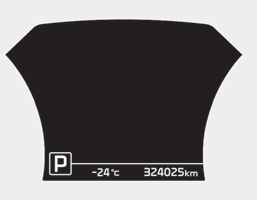 Kia Carnival: Outside thermometer Kia Carnival: Outside thermometer. The current outside temperature is displayed in 1°C (1°F) increments. The temperature