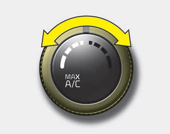 Kia Carnival: Heating and air conditioning Kia Carnival: Heating and air conditioning. The temperature control knob allows you to control the temperature of the air