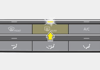 Kia Carnival: Rear window defroster Kia Carnival: Rear window defroster. Manual type