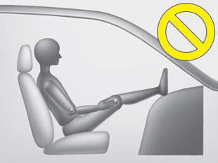 Kia Carnival: Occupant Detection System(ODS) Kia Carnival: Occupant Detection System(ODS). - Never place feet on the dashboard.