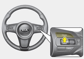 Kia Carnival: To set cruise control speed Kia Carnival: To set cruise control speed. Type A