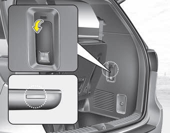 Kia Carnival: Portable lamp usage Kia Carnival: Portable lamp usage. 1. In-vehicle lamp, if necessary, after separation can be used as a portable.