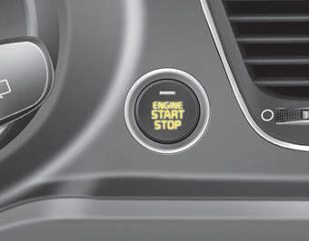 Kia Carnival: Illuminated ENGINE START/STOP button Kia Carnival: Illuminated ENGINE START/STOP button. Whenever the front door is opened, the ENGINE START/STOP button will illuminate