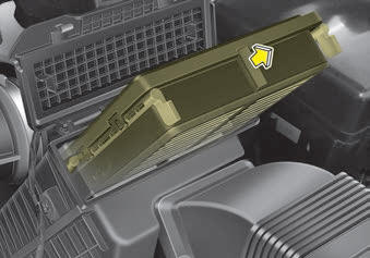 Kia Carnival: Air cleaner Kia Carnival: Air cleaner. 3. Wipe the inside of the air cleaner box. Be careful dust or dirt does not enter