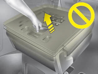 Kia Carnival: Rear seat adjustment Kia Carnival: Rear seat adjustment. Do not stow the 3rd row seat when the seat back is folded down. It may damage